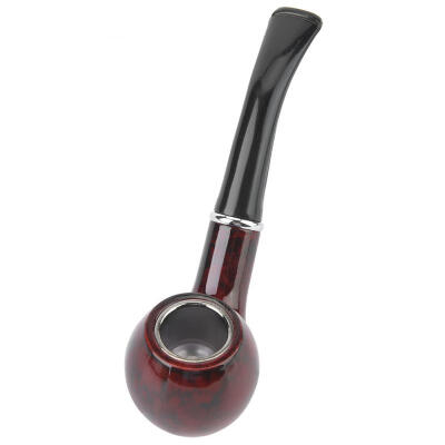 

Greensen Imitating Red Marble Grain Resin Tobacco Pipe Round Head Smoking Cigarette Tool