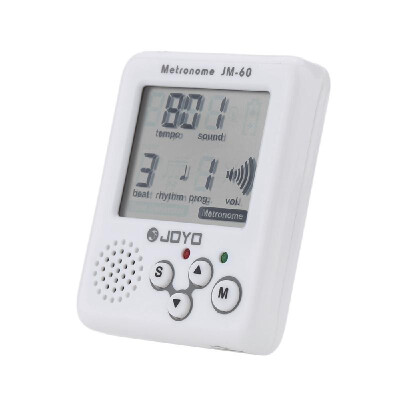 

JOYO JM-60 Mini Portable Rechargeable Clip-on Electronic Digital Metronome Tone Generator Tuner for Guitar Violin Ukulele Beat Tem