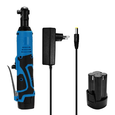 

18V Multifunctional Cordless Rechargeable Electric Wrench 38 Inch Right Angle Electric Ratchet Wrenches with LED Light