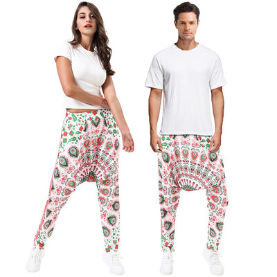 

Unisex Fashion Sport Jogging Couple Printed Casual Sweatpants Drawstring Pants