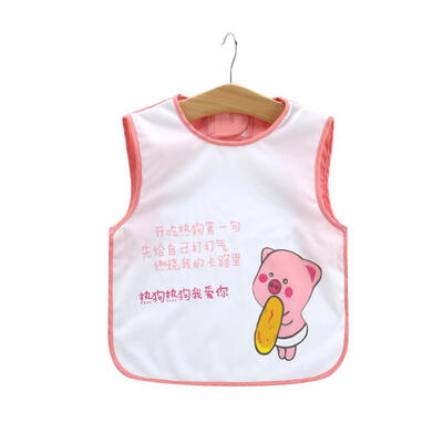 

Cartoon Baby Bibs Apron Adjustable Burp Cloths Sleeveless Feeding Clothes
