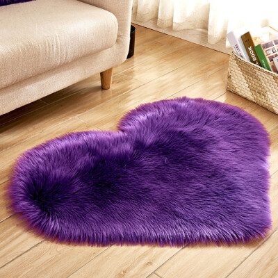 

Toponeto Wool Imitation Sheepskin Rugs Faux Fur Non Slip Bedroom Shaggy Carpet Mats