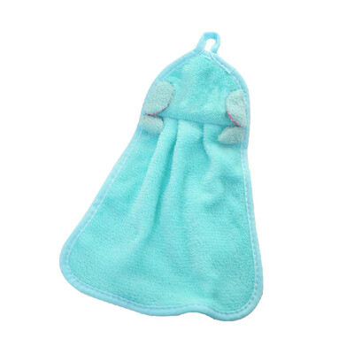 

Cute Animal New Candy Colors Hand Towels Soft Coral Velvet Animal Towel Can Be Hung Kitchen Used Whitered