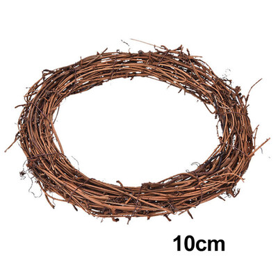 

Christmas Natural Dried Rattan Ring Wreath Garland Home Door Wall DIY Xmas Decor