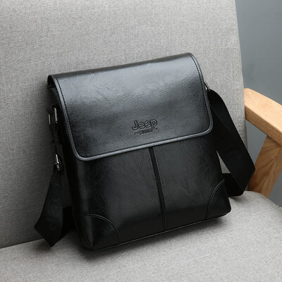 

Jeep mens Messenger bag mens bag shoulder bag vertical section business casual small backpack tide youth waterproof