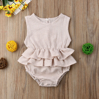 

Newborn Infant Baby Girl Cotton Romper Jumpsuit Bodysuit Clothes Outfit Sunsuit