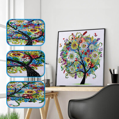 

Siaonvr Special Shaped Diamond Painting DIY 5D Partial Drill Cross Stitch Kits Crystal R