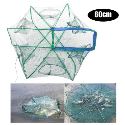 

Fishing Net Portable Automatic Fishing Trap Folding Fish Minnow Shrimp Crab Baits Cast Mesh Trap