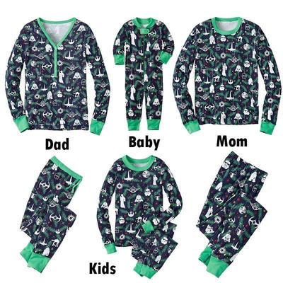 

Women Kids Star Wars Christmas Family Pajamas Set Sleepwear Nightwear Pyjamas Pap&39s -3XL