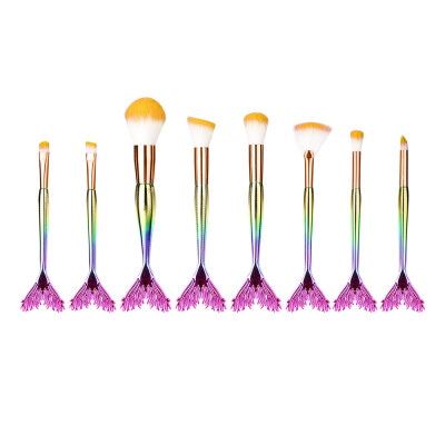 

〖Follure〗8 Pcs Make Up Foundation Eyebrow Eyeliner Blush Cosmetic Concealer Brushes