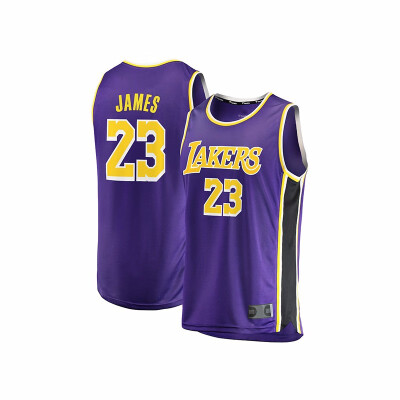 

2019 New Los Angeles Lakers 23 LeBron James Basketball Jersey 23 James Mens Purple Yellow White Basketball Jersey