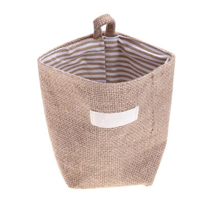 

Jute Storage Bag Basket Organizer with Handles for Baby Toys