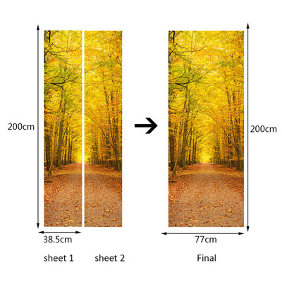 

〖Follure〗3D Wall Sticker Art Decor Vinyl Removable Mural Poster Scene Window Door