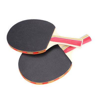 

Greensen 2pc Ping Pong Hand-shake Grip Bat Table Tennis Racket Portable Bag Sports Accessory
