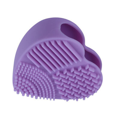 

Cute Design Heart Shape Clean Make up Brushes Wash Brush Silica Glove Scrubber Board Cosmetic Cleaning Tools For Makeup Brushes