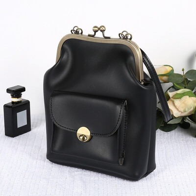 

Women Messenger Handbag Inclined Shoulder Bag Crossbody PU Leather Satchel Sling Bag