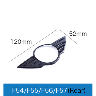 

1pc Black Carbon Fiber Wing Logo Emblem Cover For BMW Mini Cooper 5657 Replaces