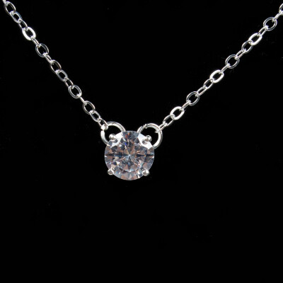 

Item 2Pcs Gold Diamond Necklace Delicate Pendant Dainty Diamond Necklace Bridal Jewelry Floating Diamond Necklace