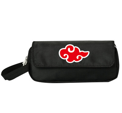 

Anime NARUTO Pencil Case with Handle Strap Large Capacity Pen Bag Makeup Pouch Durable Students Stationery with Double Zipper