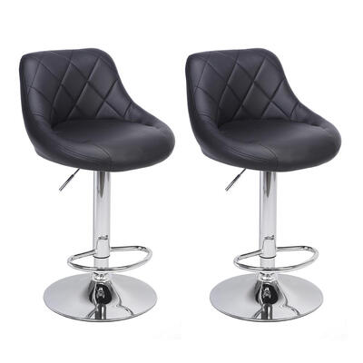 

2pcs Adjustable Backrest Bar Chair Office Cafe Furniture Kit Rotation Stool