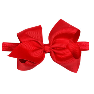 

Gobestart Headwear Big Bows Flower Headband Hair Elastic Bow Hairband Accessories