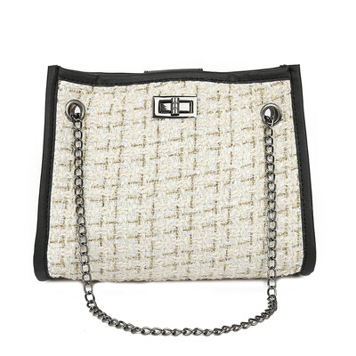 

Shoulder Bag Women Small Bag Woolen Shoulder Diagonal Package Ins Super Fire Chain Bag Leather Handbag Bag