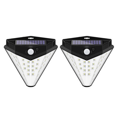 

Solar LED Motion Sensor Light 3 Side Frosted Garden Yard Security Wall Lamp