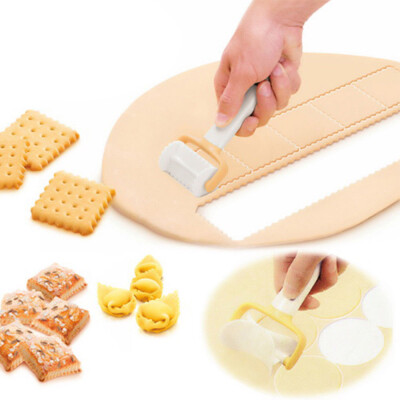 

Siaonvr Rolling Cookie Cutters Dough Cutter Roller Slice Biscuit Cutting Blader