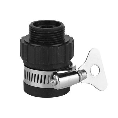 

Black Garden Water Hose Tap Connectors Universal Adapter Faucet for MG0166