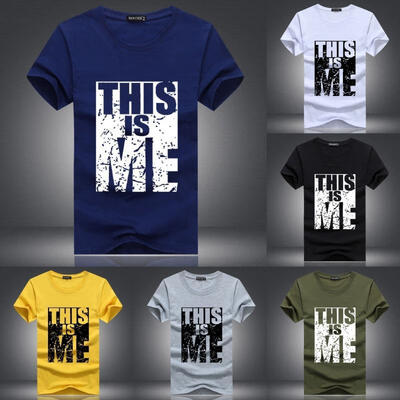 

Men Slim Fit Tee O Neck Crew Neck Short Sleeve Casual T-shirt Top Blouse