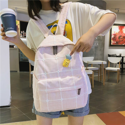 

Schoolbag female ins wind Korean college students backpack high school ancient feeling campus small fresh college Joker backpack