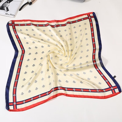 

New fashion scarf wild small square scarf bee silk scarf female simulation silk scarf small scarf
