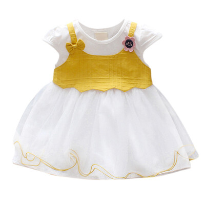 

Baby Girls Clothes Summer Baby Dress Short Sleeveborn Infant Dresses Cotton Toddler Mesh Dresses