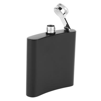 

Greensen Black High Quality Portable Stainless Steel U-shaped Alcohol Whiskey Flask Bottle
