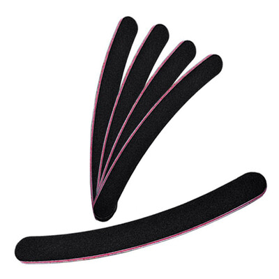 

Toponeto 5PCS Nail Files Buffer Buffing Slim Crescent Grit Sandpaper