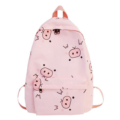 

Cute Cartoon Print Backpack Women Girl Large Capacity School Nylon Knapsack