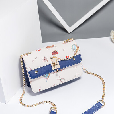 

Summer ins shoulder girl 2019 Joker student chain messenger bag fashion summer fresh