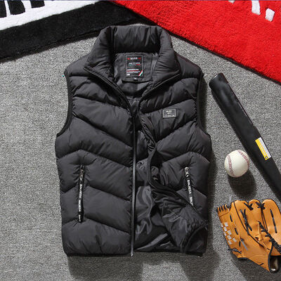 

Winter Warm Mens Cotton Padded Sleeveless Jacket Vest Waistcoat Parka -4XL