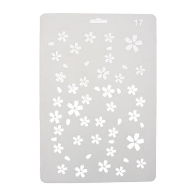 

Sakura Pattern Theme Hollow Ruler Template DIY Photo Album Drawing Tool