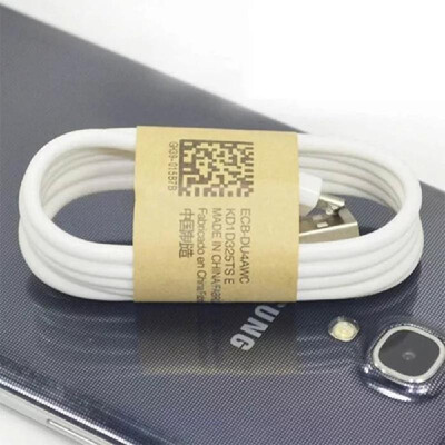 

White Wire USB Cable Date Sync Charging Cables 1m Mobile Phone Charge Cable