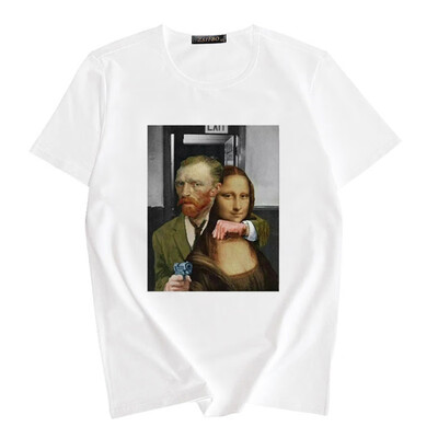 

Women Summer Fashion Concise Casual All-match Cartoon Pattern Pullover Short Sleeve T-shirts