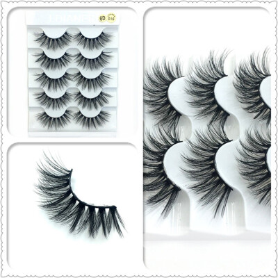 

〖Follure〗Luxury Makeup 5Pair 3D False Lashes Fluffy Strip Eyelashes Long Natural Party