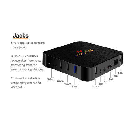 

MX10 Intelligent STB Set Top Box 6K Wifi Media Player TV Receiver Network TV Set-top Box Android 9 ALLWINNER H6 4096 2160 4GB R