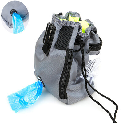 

Dog Training Pouch Dog Treat Bag Pet Puppy Walking Snack Container with Adjustable Waist Belt&Mesh Bag Zipper Pocket