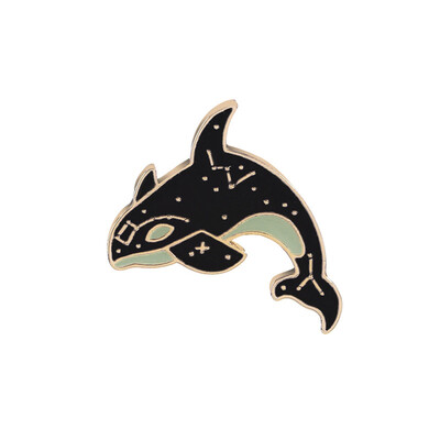 

1Pcs Shark Whale Brooch All-match Backpack Badge Denim Jeans Jewelry Accessories