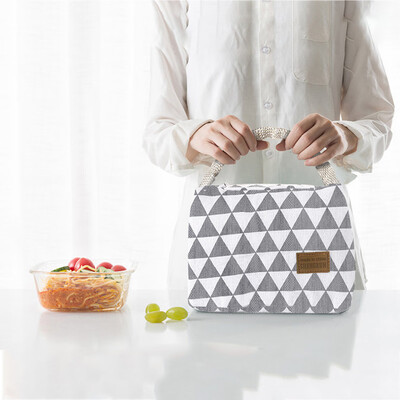 

Siaonvr Thermal Insulated Lunch Box Tote Cooler Bag Bento Pouch Lunch Container