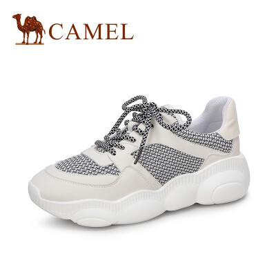 

Camel CAMEL ladies trend comfortable thick-soled stitching old shoes A91568613 white 35