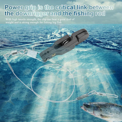 

Greensen Power Grip Board Mast Release Snap Clip ClampSteel Fishing LineB Shape Pin for Sea Fishing