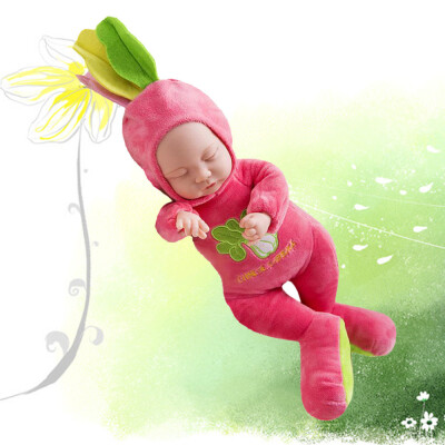 

Tailored Fruits Simulation Sleep Cute Baby Comforting Baby Rubber Doll Toy