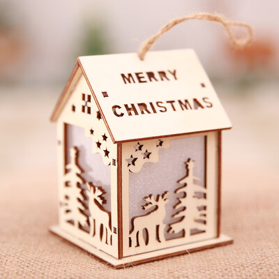 

〖Follure〗Christmas Ornaments LED Light Chalet Hotel Bar Christmas Tree Decoration
